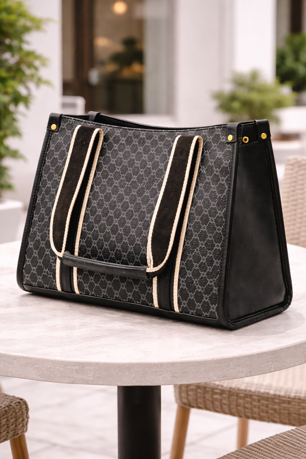 ZAZARI Monogram Tote